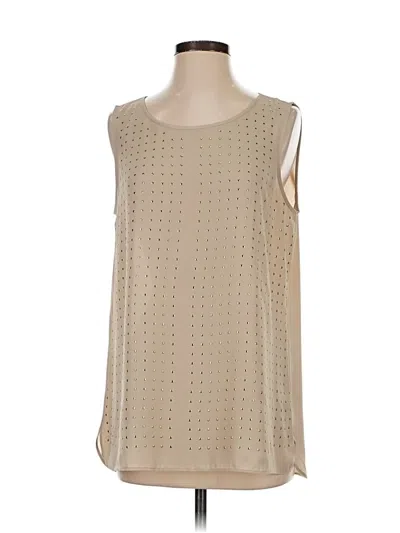 Pre-owned Chico's Sleeveless Blouse In White