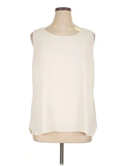 Pre-owned Chico's Sleeveless Blouse In White