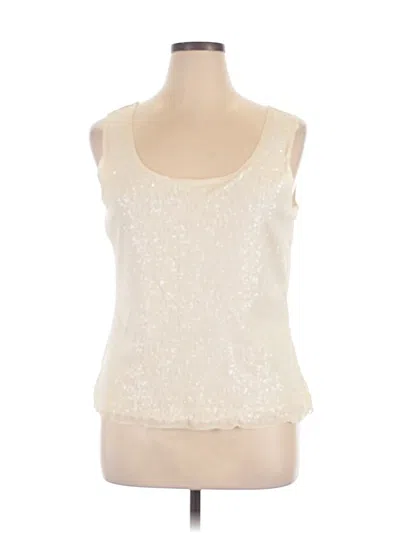 Pre-owned Chico's Sleeveless Blouse In White