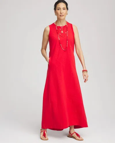 Chico's Sleeveless Midi Tank Dress In