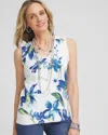 Chico's Sleeveless Sweater-vest Tank In White Size 16/18 |  In Alabaster