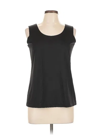 Pre-owned Chico's Sleeveless T-shirt In Black
