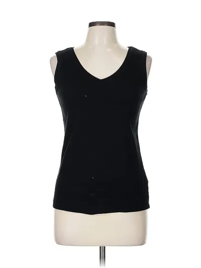 Pre-owned Chico's Sleeveless T-shirt In Black