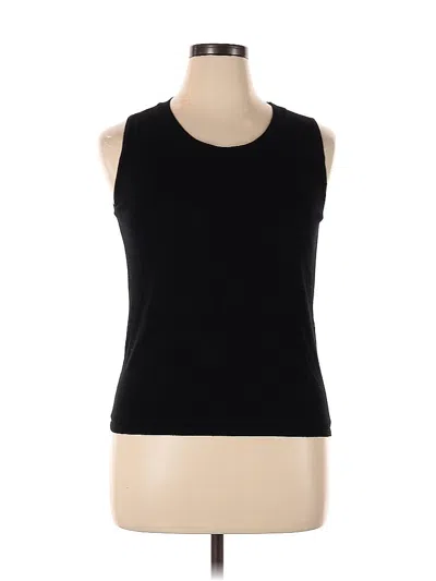 Pre-owned Chico's Sleeveless T-shirt In Black
