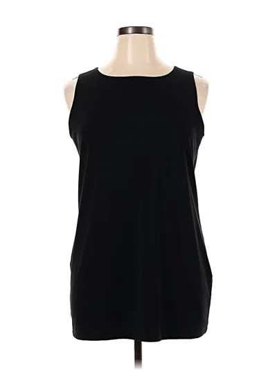 Pre-owned Chico's Sleeveless T-shirt In Black