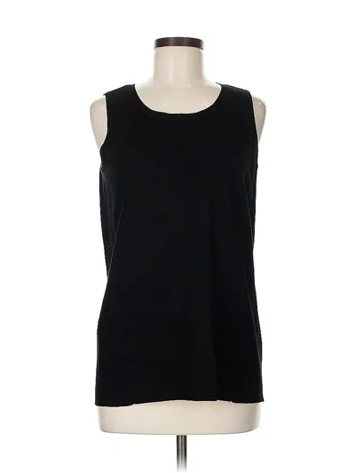 Pre-owned Chico's Sleeveless T-shirt In Black