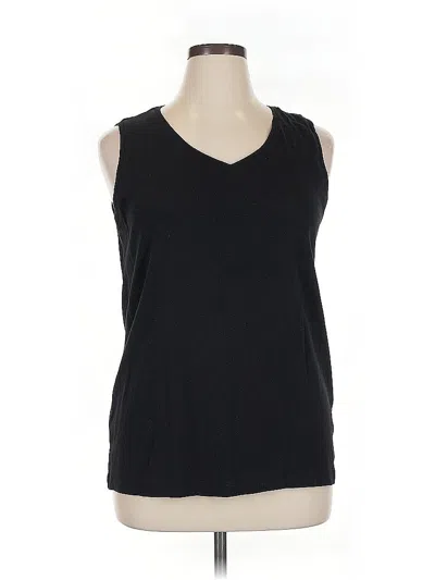 Pre-owned Chico's Sleeveless T-shirt In Black