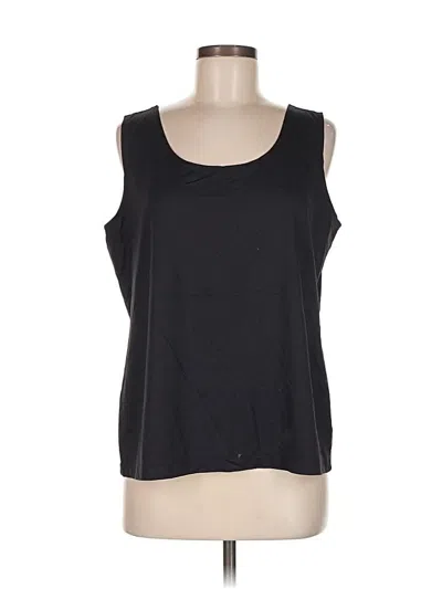 Pre-owned Chico's Sleeveless T-shirt In Black