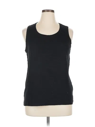 Pre-owned Chico's Sleeveless T-shirt In Black