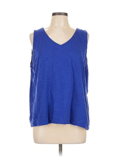 Pre-owned Chico's Sleeveless T-shirt In Blue