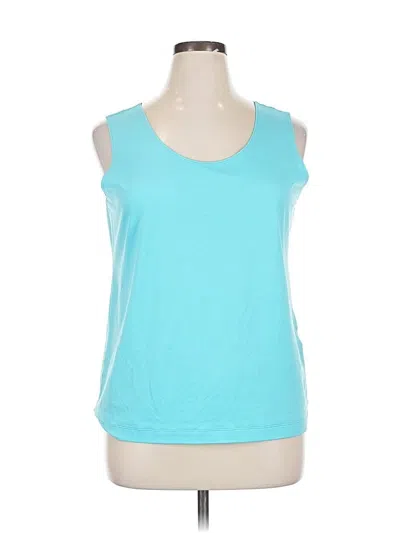 Pre-owned Chico's Sleeveless T-shirt In Blue