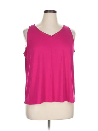 Pre-owned Chico's Sleeveless T-shirt In Pink