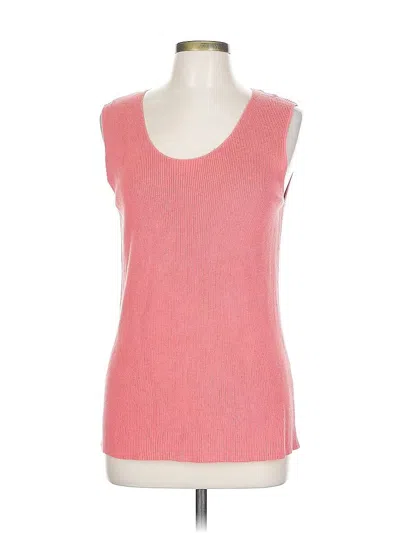 Pre-owned Chico's Sleeveless T-shirt In Pink