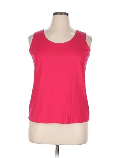 Pre-owned Chico's Sleeveless T-shirt In Pink
