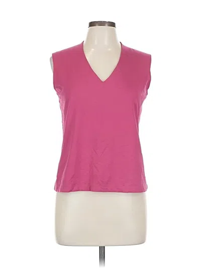 Pre-owned Chico's Sleeveless T-shirt In Pink