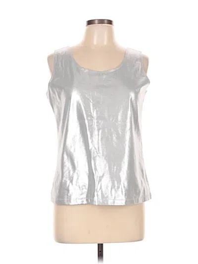 Pre-owned Chico's Sleeveless T-shirt In Silver
