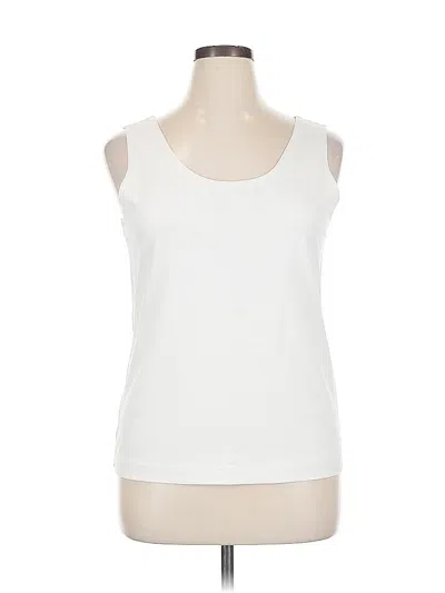 Pre-owned Chico's Sleeveless T-shirt In White