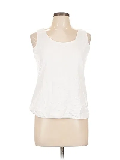 Pre-owned Chico's Sleeveless T-shirt In White