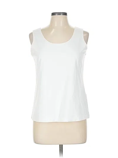 Pre-owned Chico's Sleeveless T-shirt In White