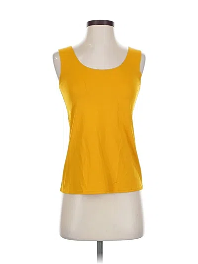 Pre-owned Chico's Sleeveless T-shirt In Yellow