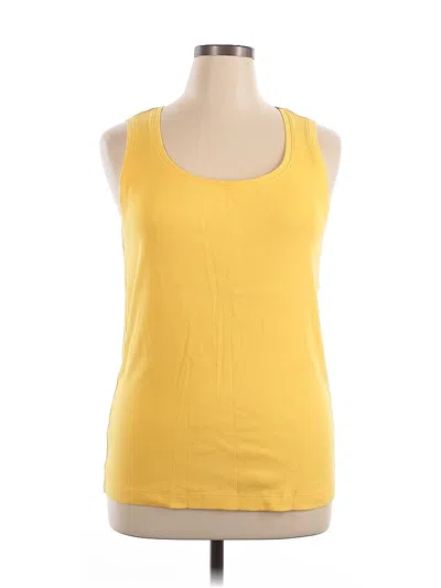 Pre-owned Chico's Sleeveless T-shirt In Yellow