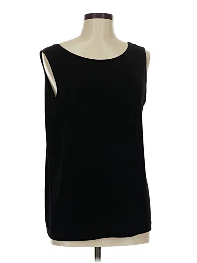 Pre-owned Chico's Sleeveless Top Black Boatneck Tops