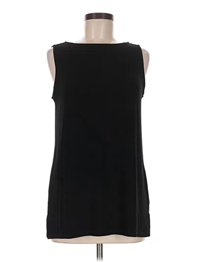 Pre-owned Chico's Sleeveless Top Black Boatneck Tops