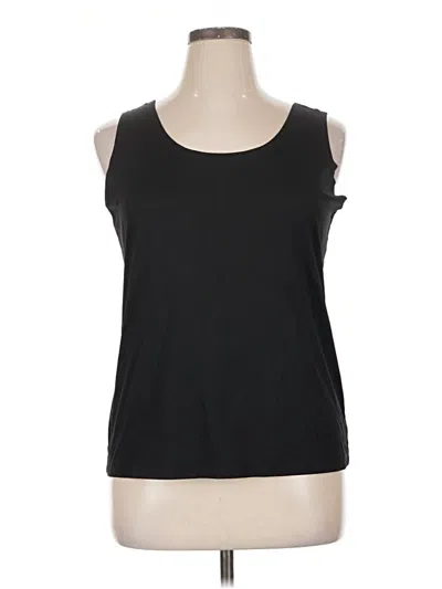 Pre-owned Chico's Sleeveless Top Black Scoop Neck Tops