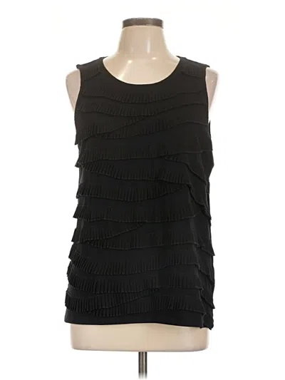 Pre-owned Chico's Sleeveless Top Black Scoop Neck Tops