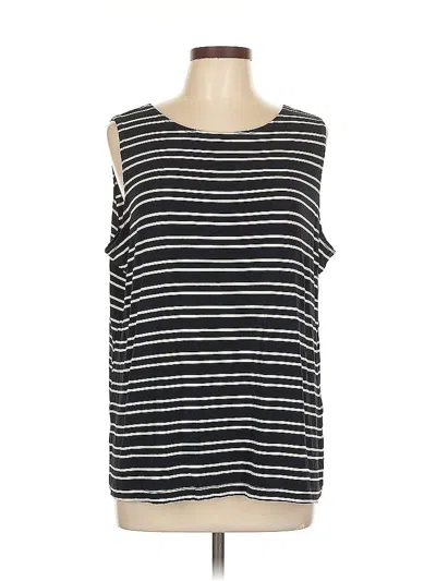 Pre-owned Chico's Sleeveless Top Blue Boatneck Tops