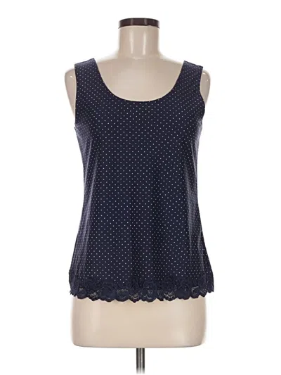 Pre-owned Chico's Sleeveless Top Blue Scoop Neck Tops