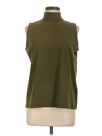 Pre-owned Chico's Sleeveless Top Green High Neck Tops