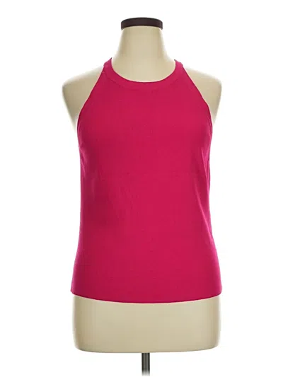 Pre-owned Chico's Sleeveless Top Pink Halter Neckline Tops