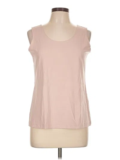 Pre-owned Chico's Sleeveless Top Pink Scoop Neck Tops