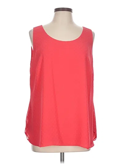 Pre-owned Chico's Sleeveless Top Red Scoop Neck Tops
