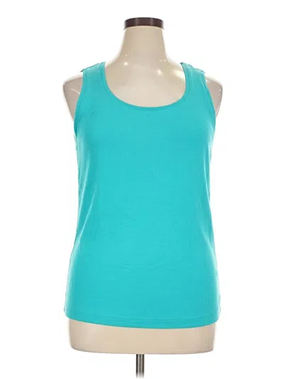 Pre-owned Chico's Sleeveless Top Teal Scoop Neck Tops