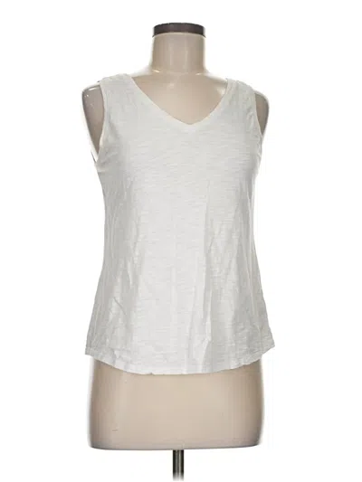 Pre-owned Chico's Sleeveless Top White V Neck Tops