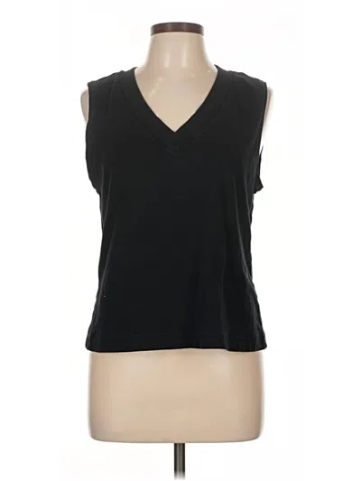 Pre-owned Chico's Sleeveless T-shirt In Black