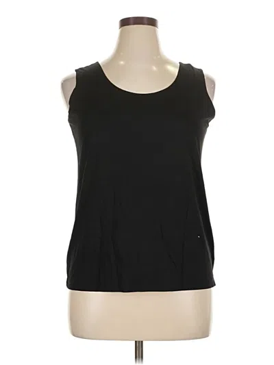 Pre-owned Chico's Sleeveless T-shirt In Black