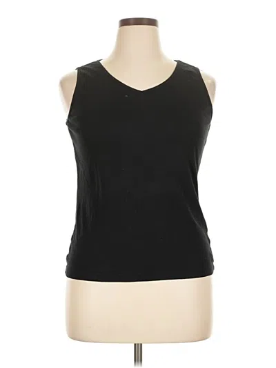 Pre-owned Chico's Sleeveless T-shirt In Black