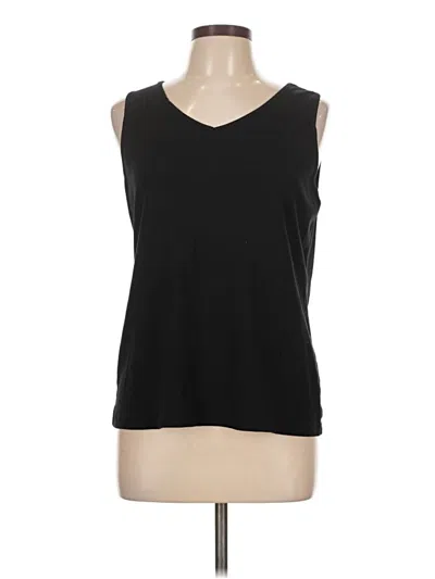Pre-owned Chico's Sleeveless T-shirt In Black
