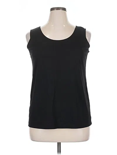 Pre-owned Chico's Sleeveless T-shirt In Black
