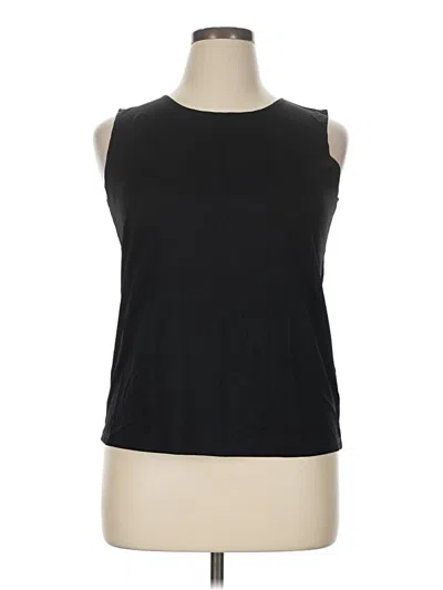 Pre-owned Chico's Sleeveless T-shirt In Black