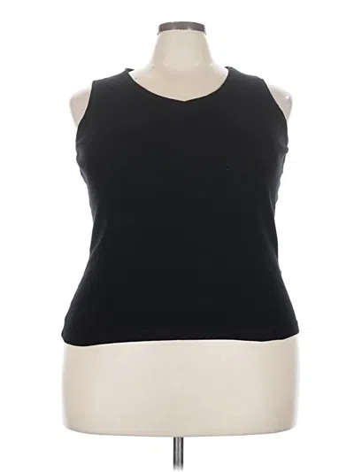 Pre-owned Chico's Sleeveless T-shirt In Black