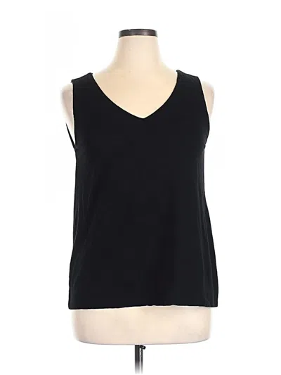 Pre-owned Chico's Sleeveless T-shirt In Black
