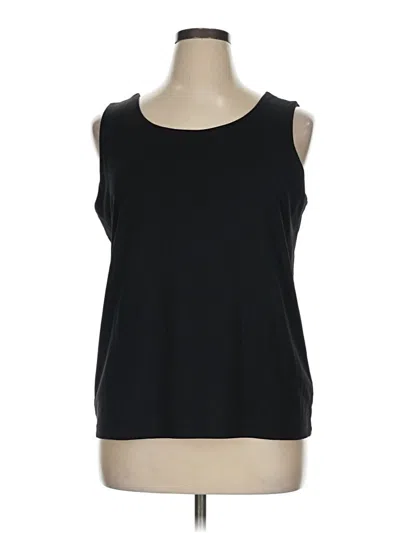 Pre-owned Chico's Sleeveless T-shirt In Black