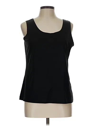 Pre-owned Chico's Sleeveless T-shirt In Black