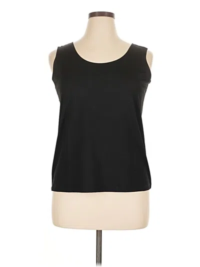 Pre-owned Chico's Sleeveless T-shirt In Black