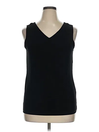 Pre-owned Chico's Sleeveless T-shirt In Black