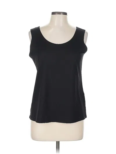 Pre-owned Chico's Sleeveless T-shirt In Black